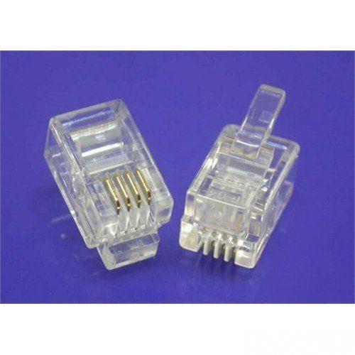 S-Link Sl-6P2c Rj11 Konnektor 100 Lü Paket Telefon Jack